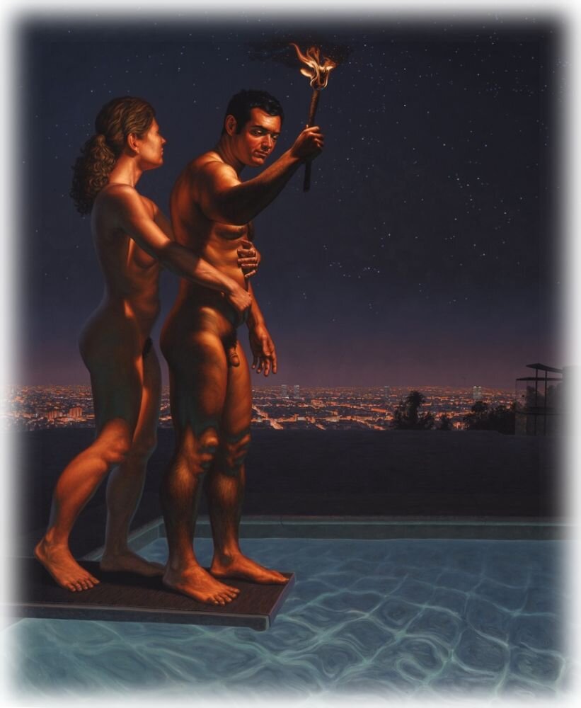 © Ф. Скотт Гесс / F. Scott Hess / Небесный свод 2003 / холст, масло / 66 × 54 дюйма