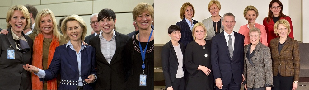 Министры обороны действующие и бывшие. Мужик - глава НАТО, наверное, для колорита. Из открытых источников.