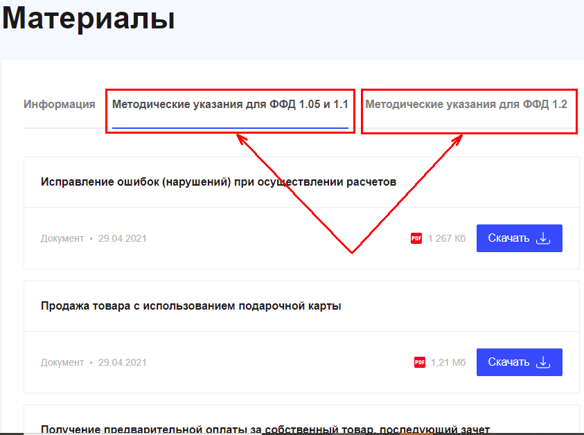 Самые важные вкладки, на них описан порядок оформления "нестандартных" чеков