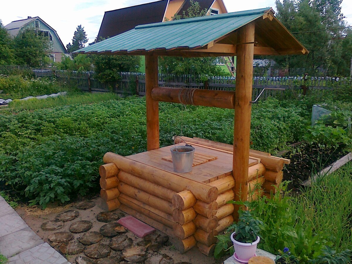 Декоративный колодец с примерами дизайна - GARDENIDEA