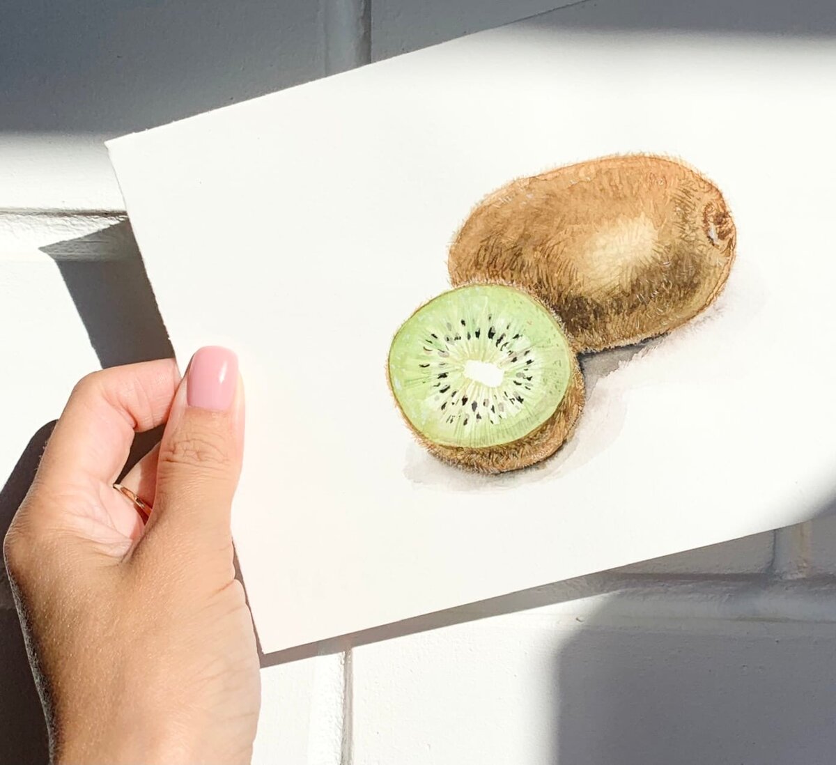 Работа автора. Акварель, хлопок