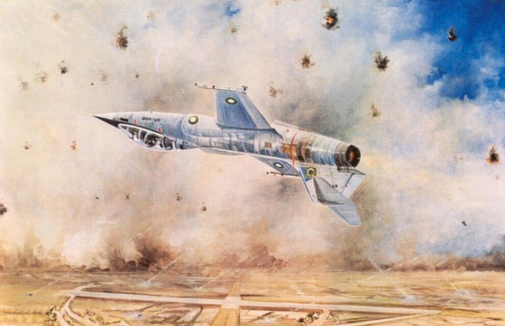 В честь первого разведывательного рейда в 1968 году была написана картина "F-104 in Photo Reccee Role" авторства ©Gp Capt S M A Hussaini 1968.