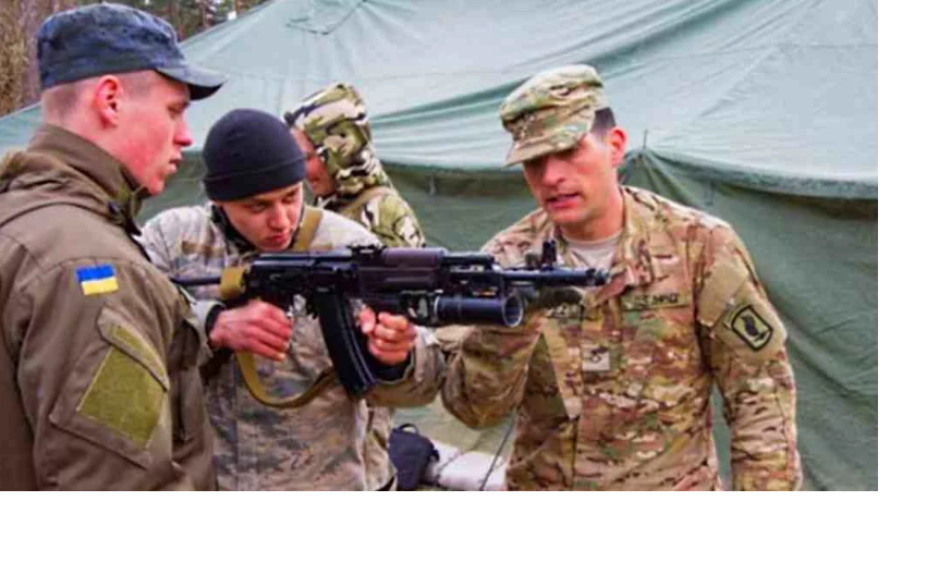 Американские инструкторы обучают украинских военных