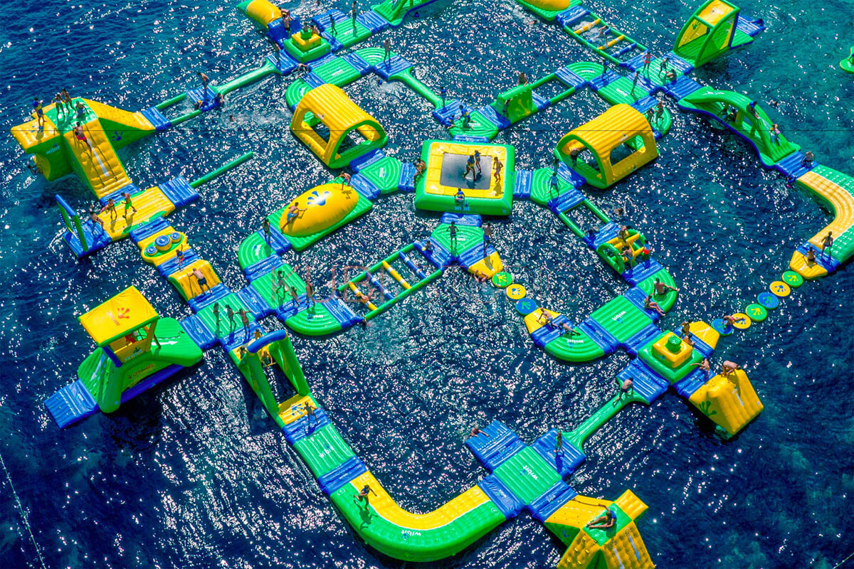 Детская площадка на воде. Хорватия