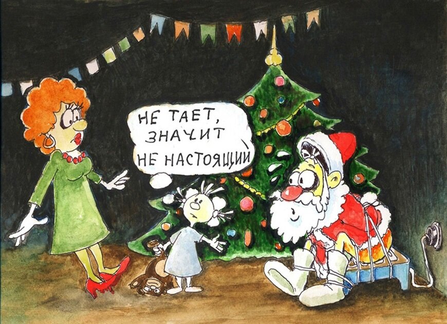 Анекдоты про Новый год и Рождество 
