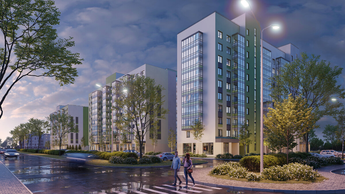 Новый квартал–сад «Дома у сада»