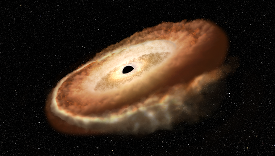 Как выглядит сверхмассивная черная дыра Astronomus on Instagram: "Gargantua, the Black Hole from Interstellar. #blackhol