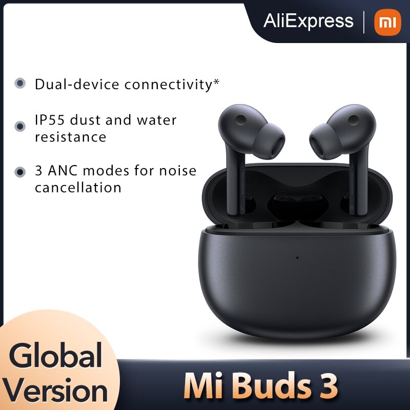 Беспроводные наушники Xiaomi Mi Buds 3 глобальная версия 3 ANC, шумоподавление, TWS, Bluetooth 2022