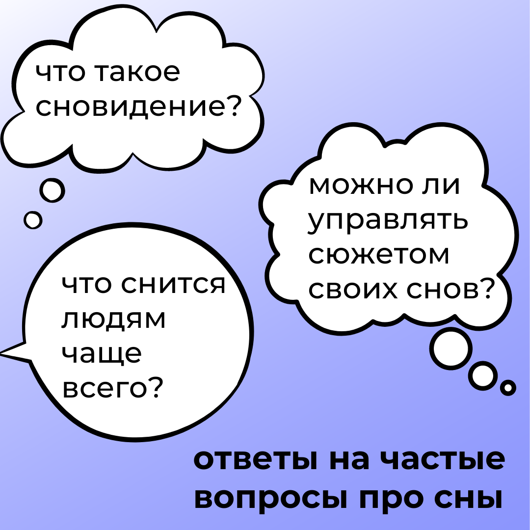 Ответы на частые вопросы про сны | Продолжение следует | Дзен