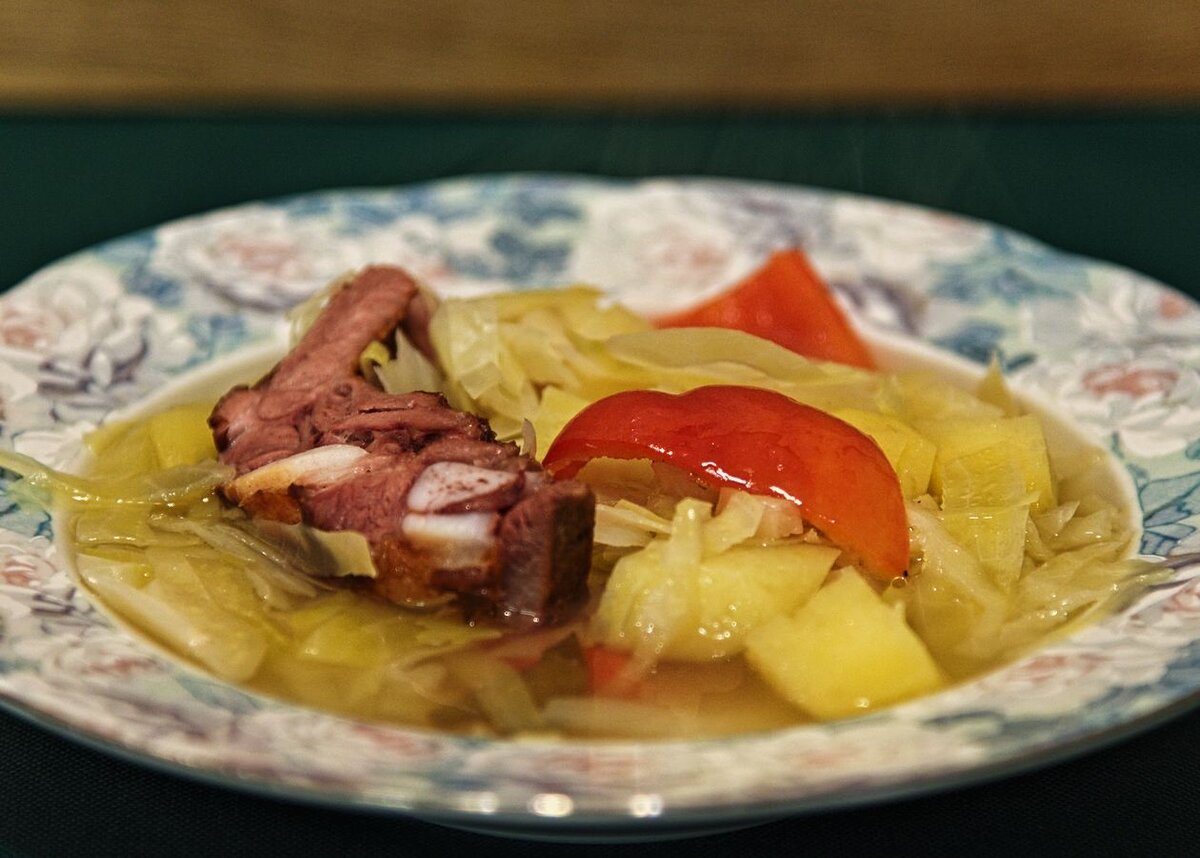 Словацкий капустный суп с говядиной