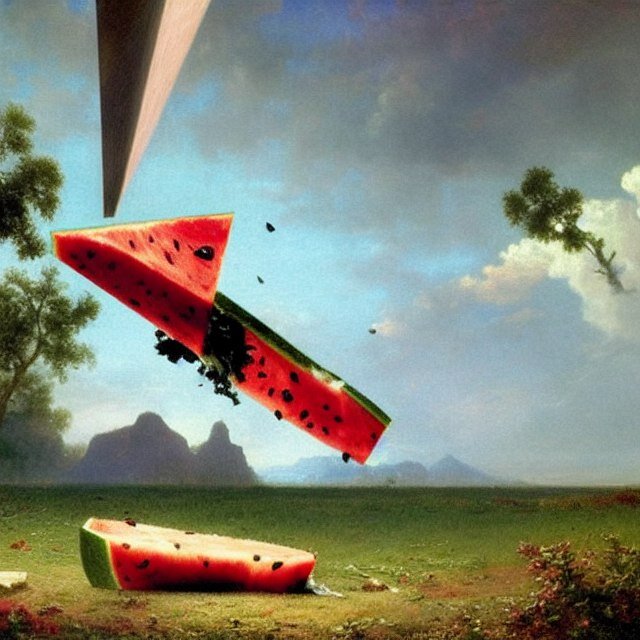 Арбуз-Бумажный самолетик по мнению нейросети