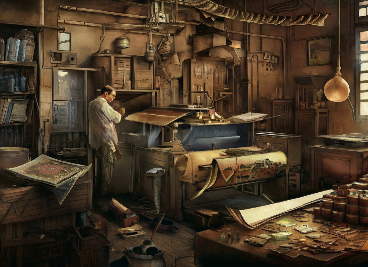 По сути, классическая книгопечать ненамного изменилась с конца XIX века. Со всеми вытекающими.