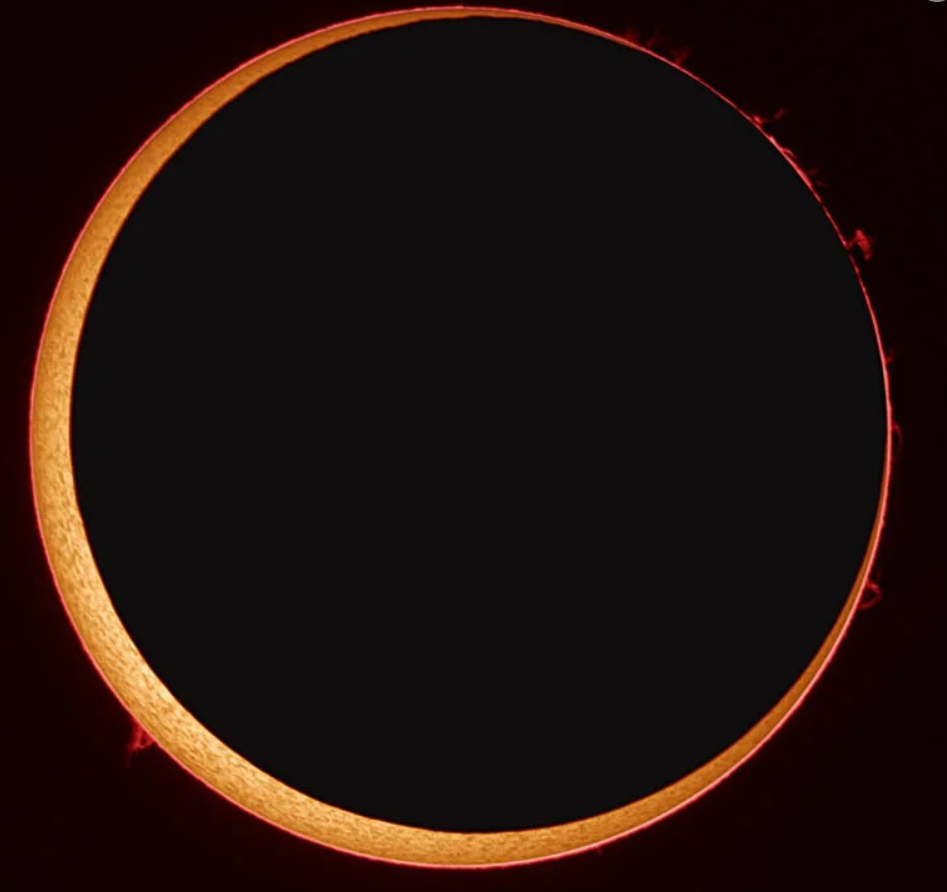 Фотография солнечного затмения