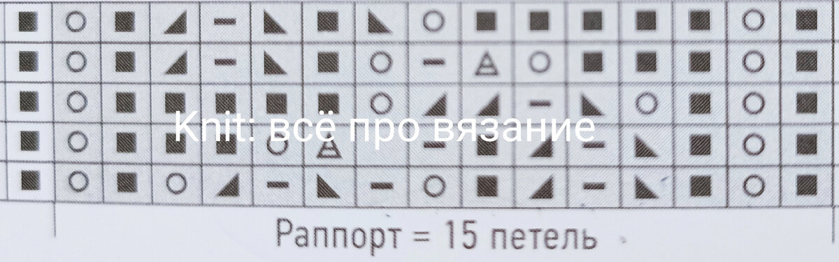 Схема узора. 