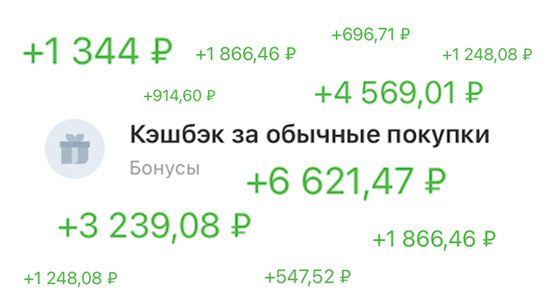 Примеры кэшбэка, который я получила в этом году