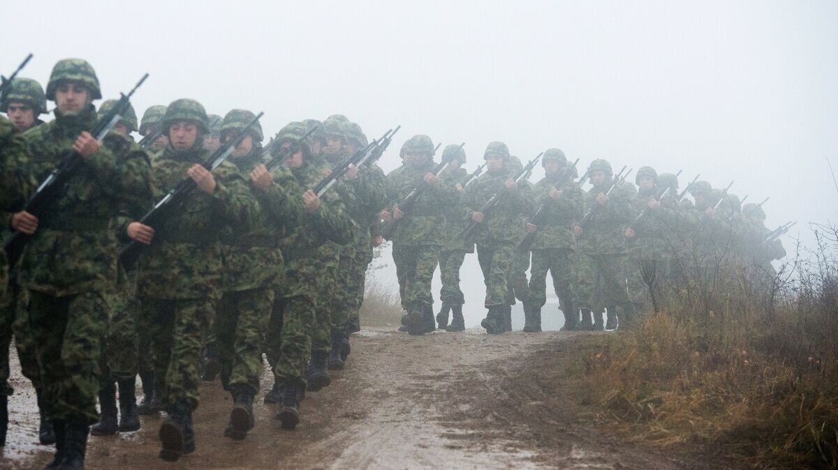    Гвардия Сербии во время тактических учений подразделений© РИА Новости / Евгений Биятов