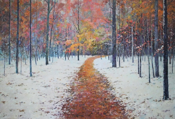 Ю.Жуков "Первый снег" (Изображение из открытых источников)