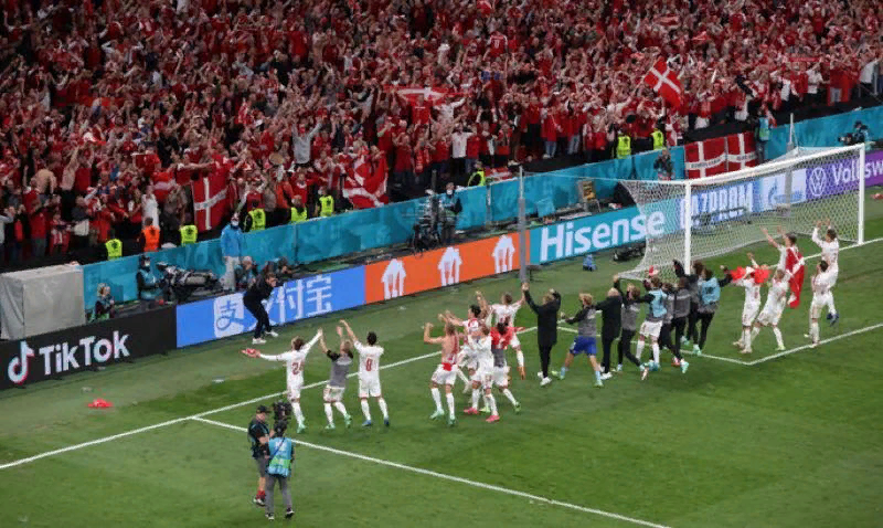 Дания со своими болельщиками