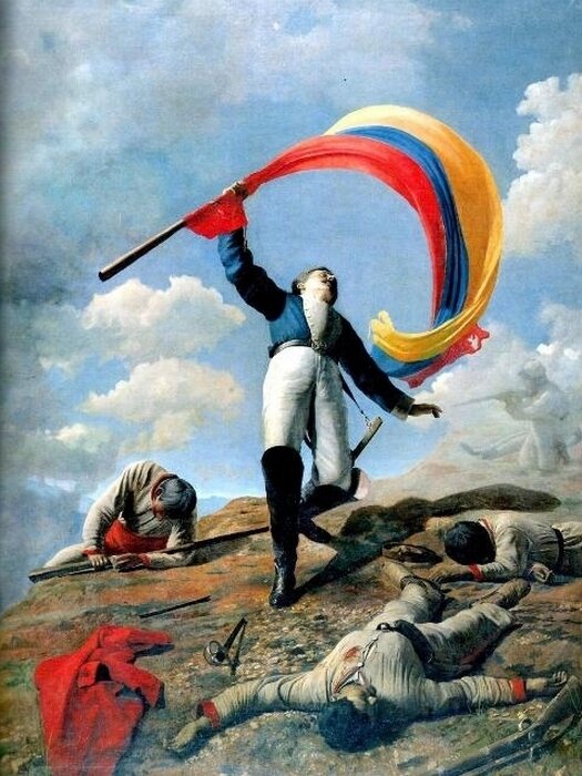 Кристобаль Рохас. Смерть Жирардо в Барбуле. 1883