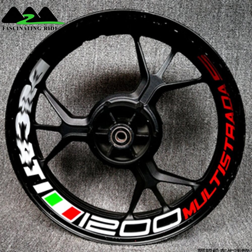 Наклейки на мото колеса монстер