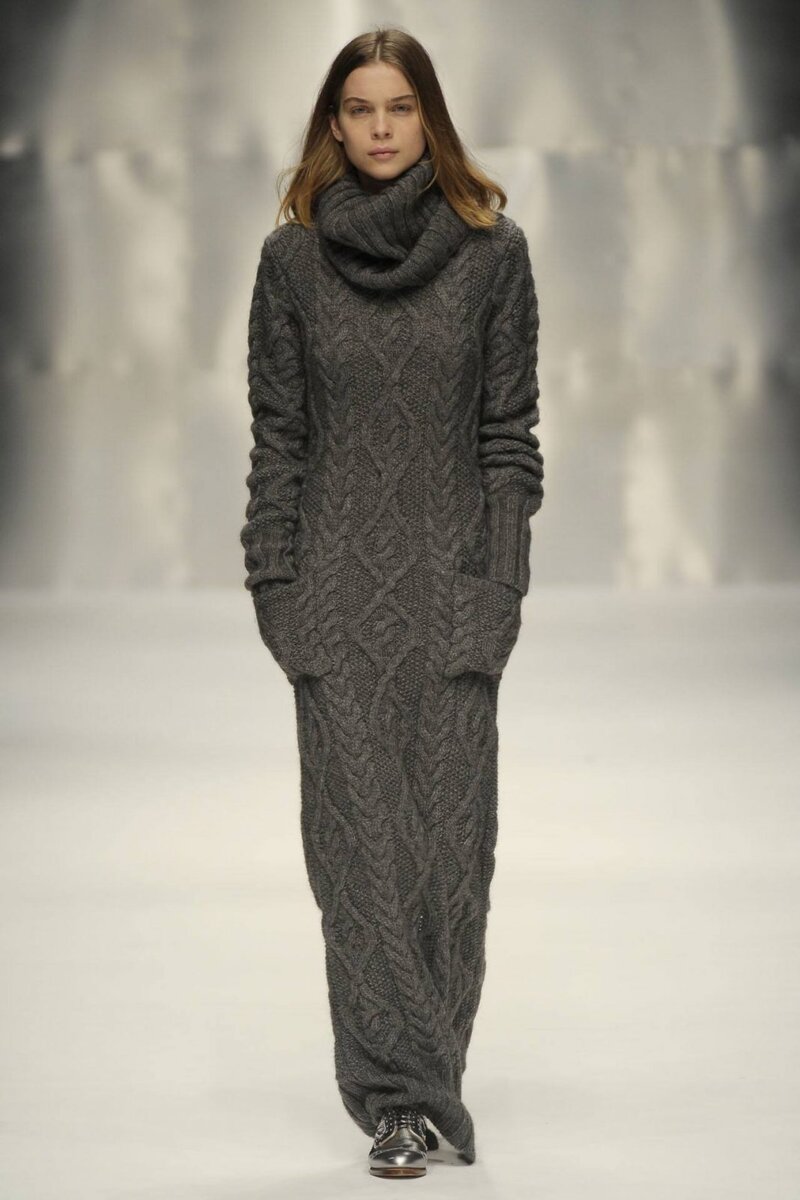 Теплое и элегантное вязаное платье: с чем носить и сочетать – 50 модных образов