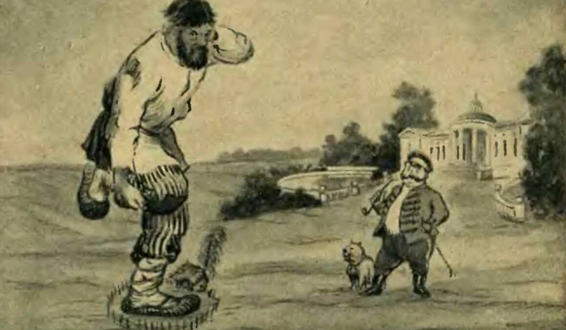 Популярная карикатура XIX века.