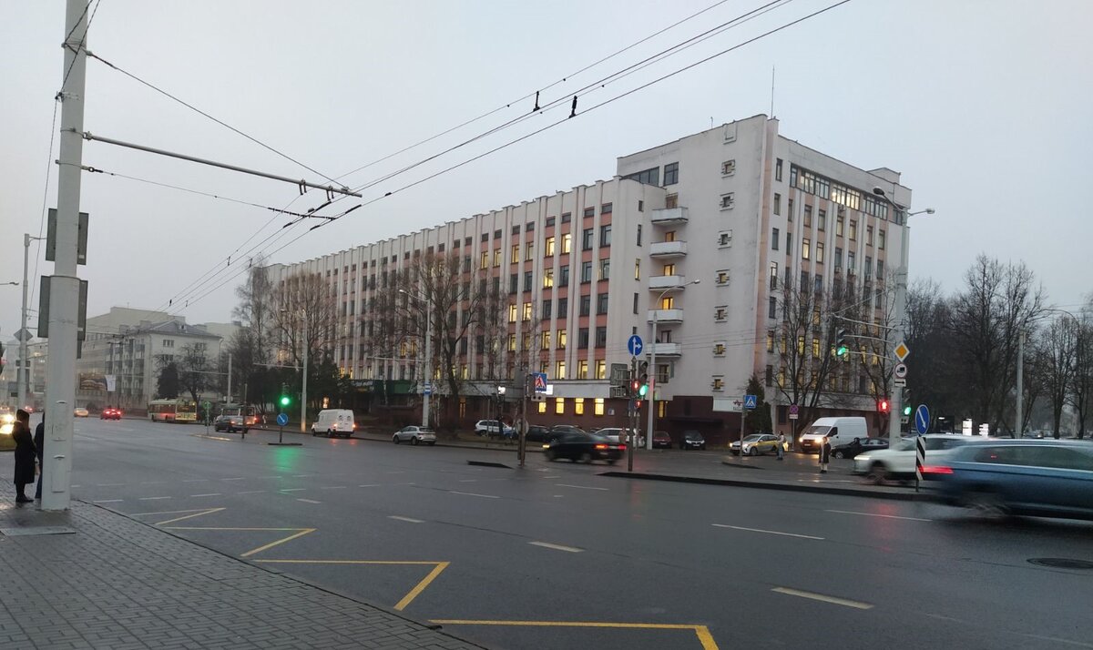 Утренний Минск, ул. Кальварийская.