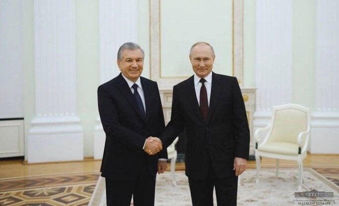 Шавкат Мирзиёев и Владимир Путин, Кремль 19 ноября 2021 