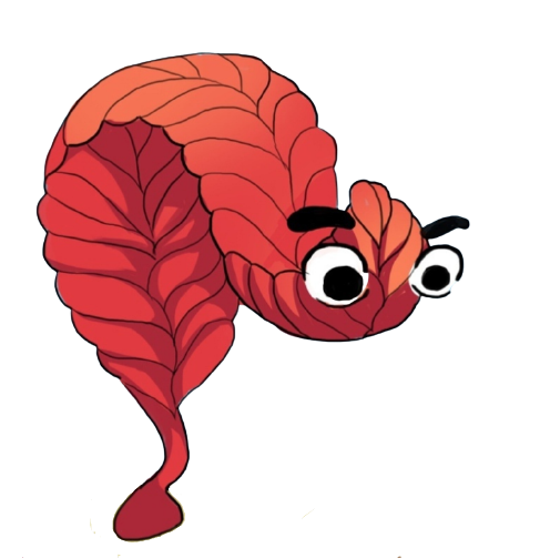Версия эдиакарца Charnia masoni из комикса Precambrian Fun (c) NEYRYS
