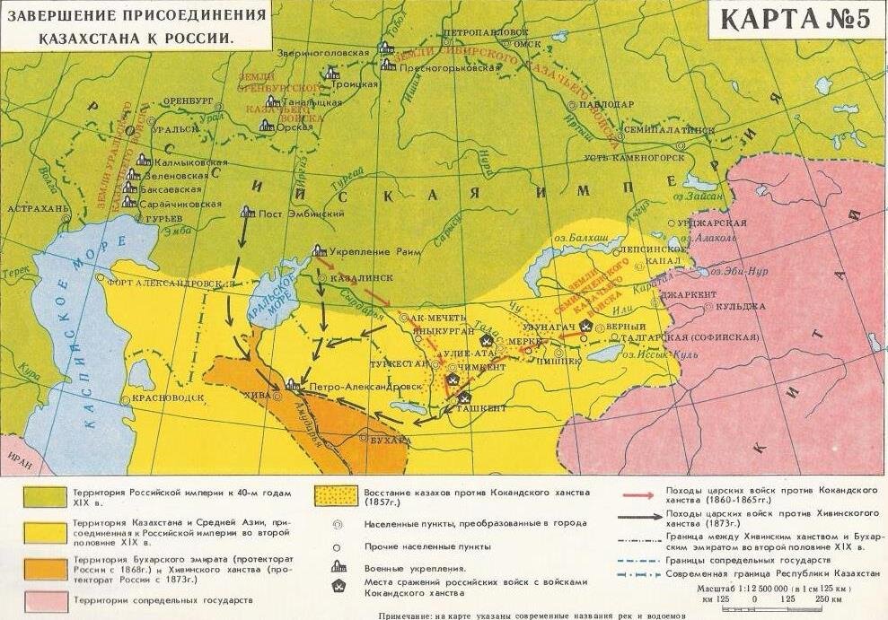 Карта восстаний 18 века