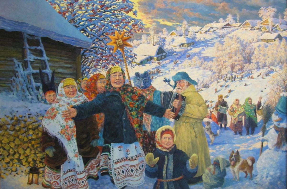 Трутовский колядки в малороссии картина