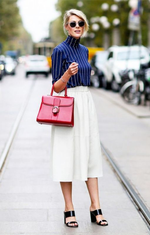 На высоких девушках даже спорные кюлоты смотрятся стильно и гармонично. Фото из открытых источников