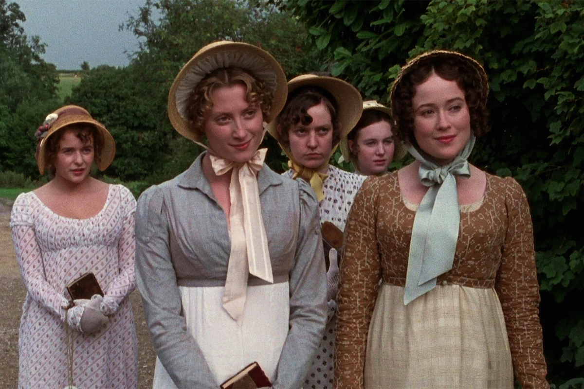 сестры Беннет, кадр из сериала "Гордость и предубеждение", 1995 г.