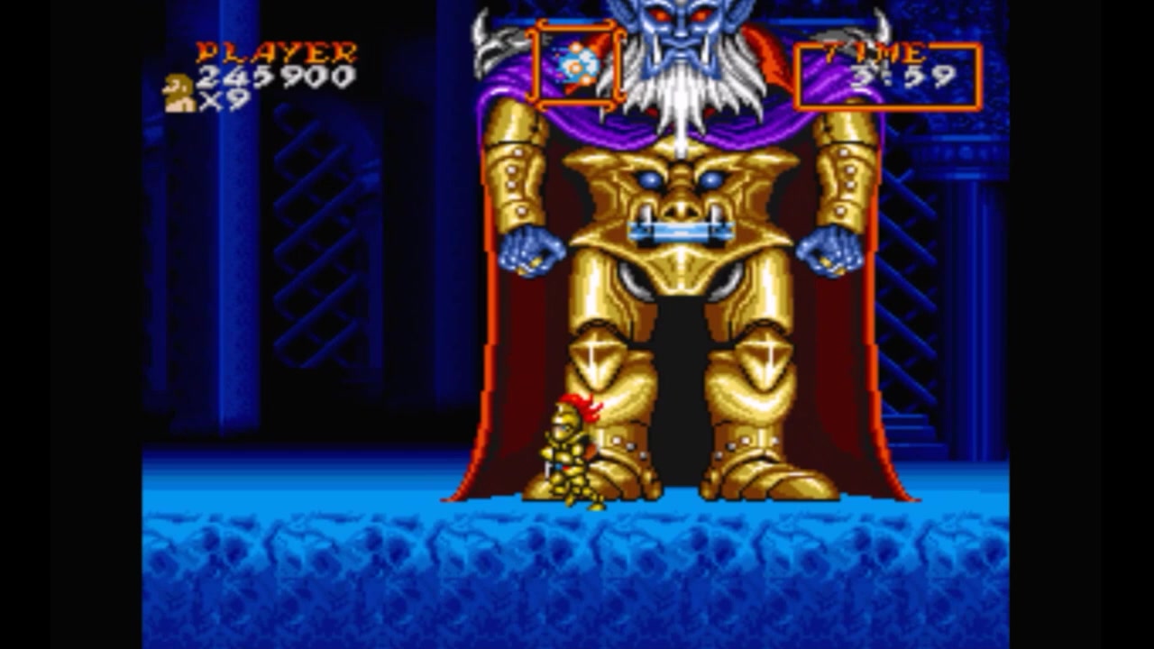 Super Nintendo (Snes) 16-bit Chou Makai Mura Stage 8 Throne Room - Тронный  зал Финал.mp4