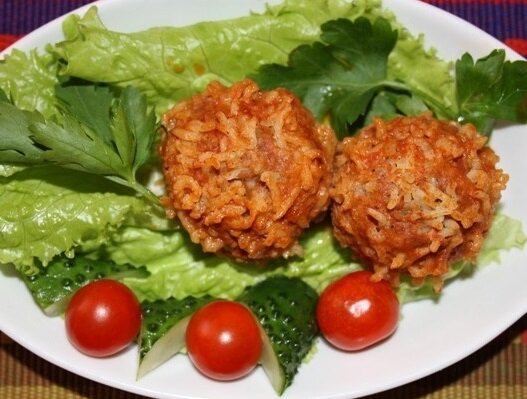ежики из фарша и риса 