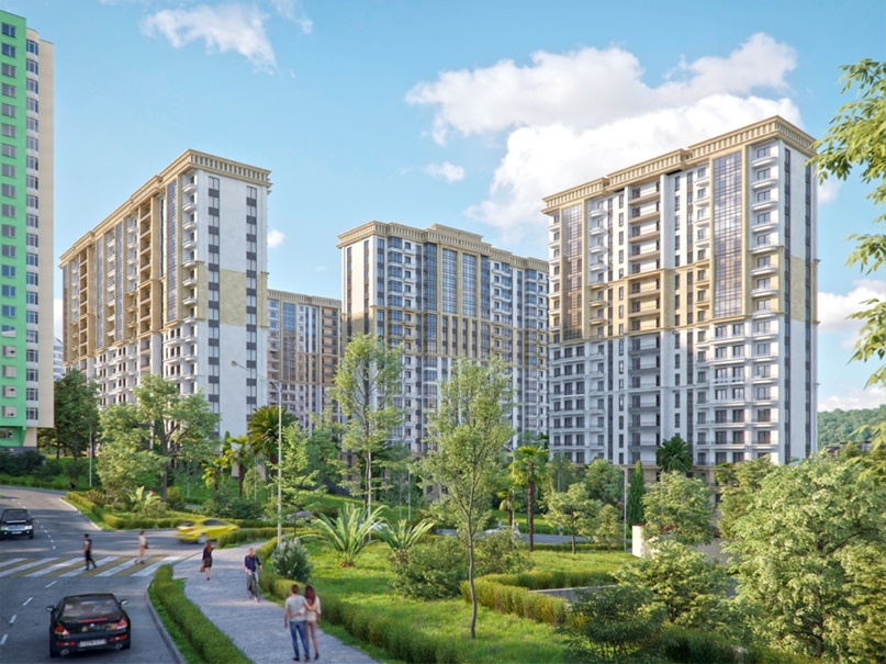 Просторная придомовая территория