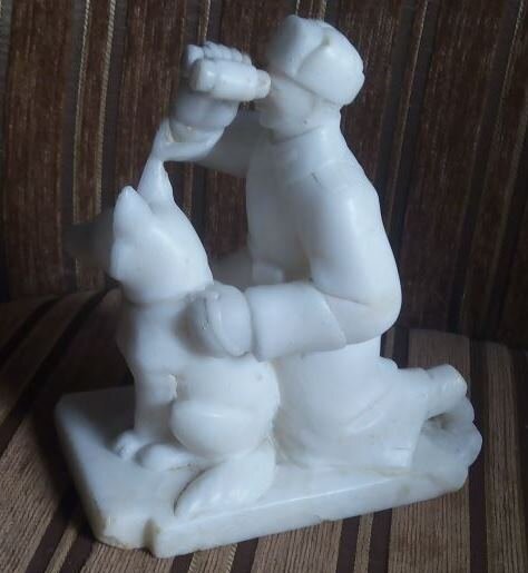 Пограничник Карацупа с собакой Ингус