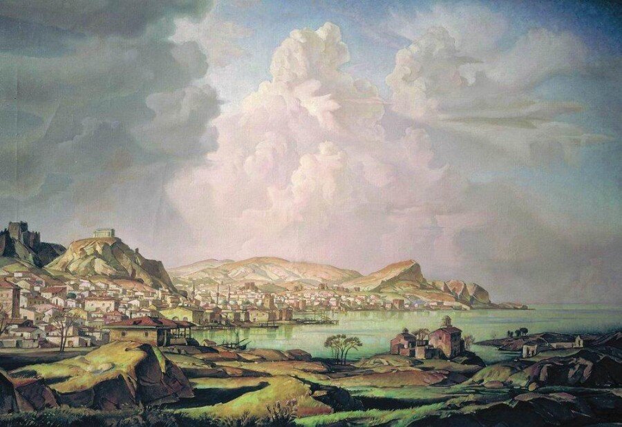 Старая Кафа. Картина. Константин Богаевский.