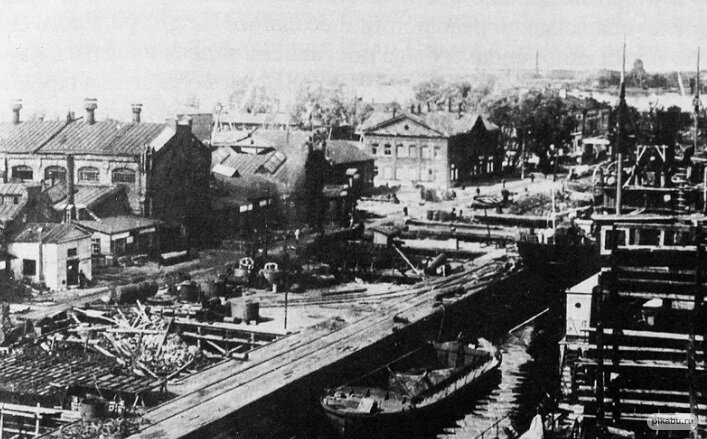 Канонерские мастерские. Канонерский судоремонтный завод. Фото начала ХХ в. 