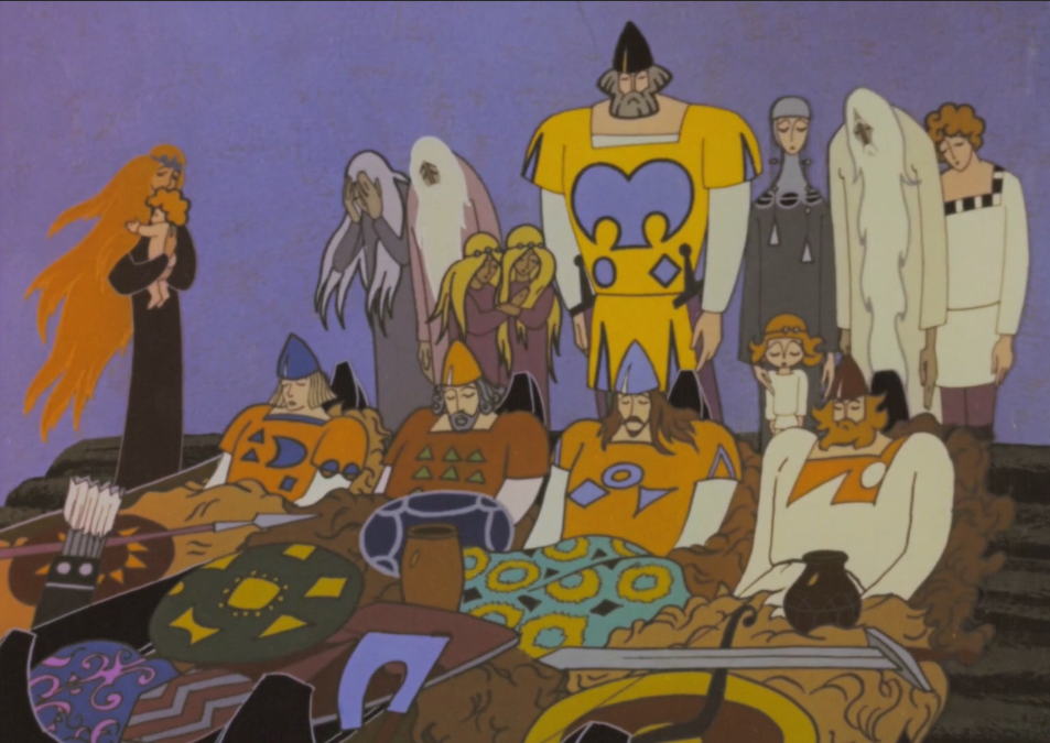 Кадр из мультфильма "Детство Ратибора" 
"Живя для жизни, росич всегда выбирает свободу. Нет смерти, Ратибор!" (с)