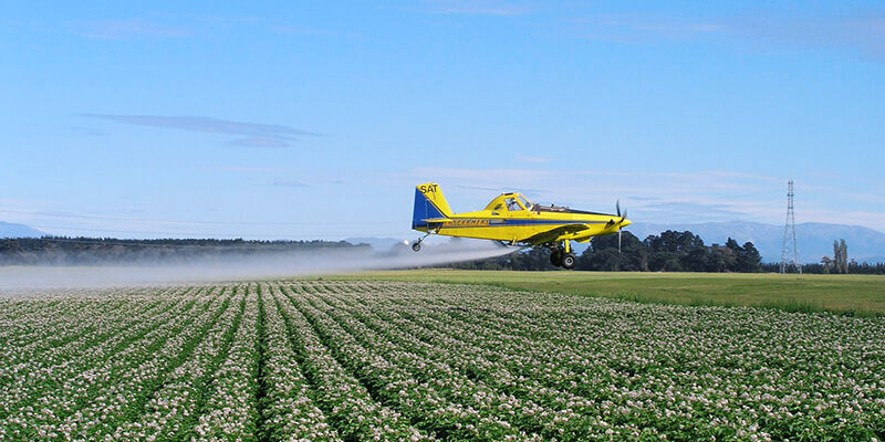 Применение авиации для сеникации посевов зерновых 