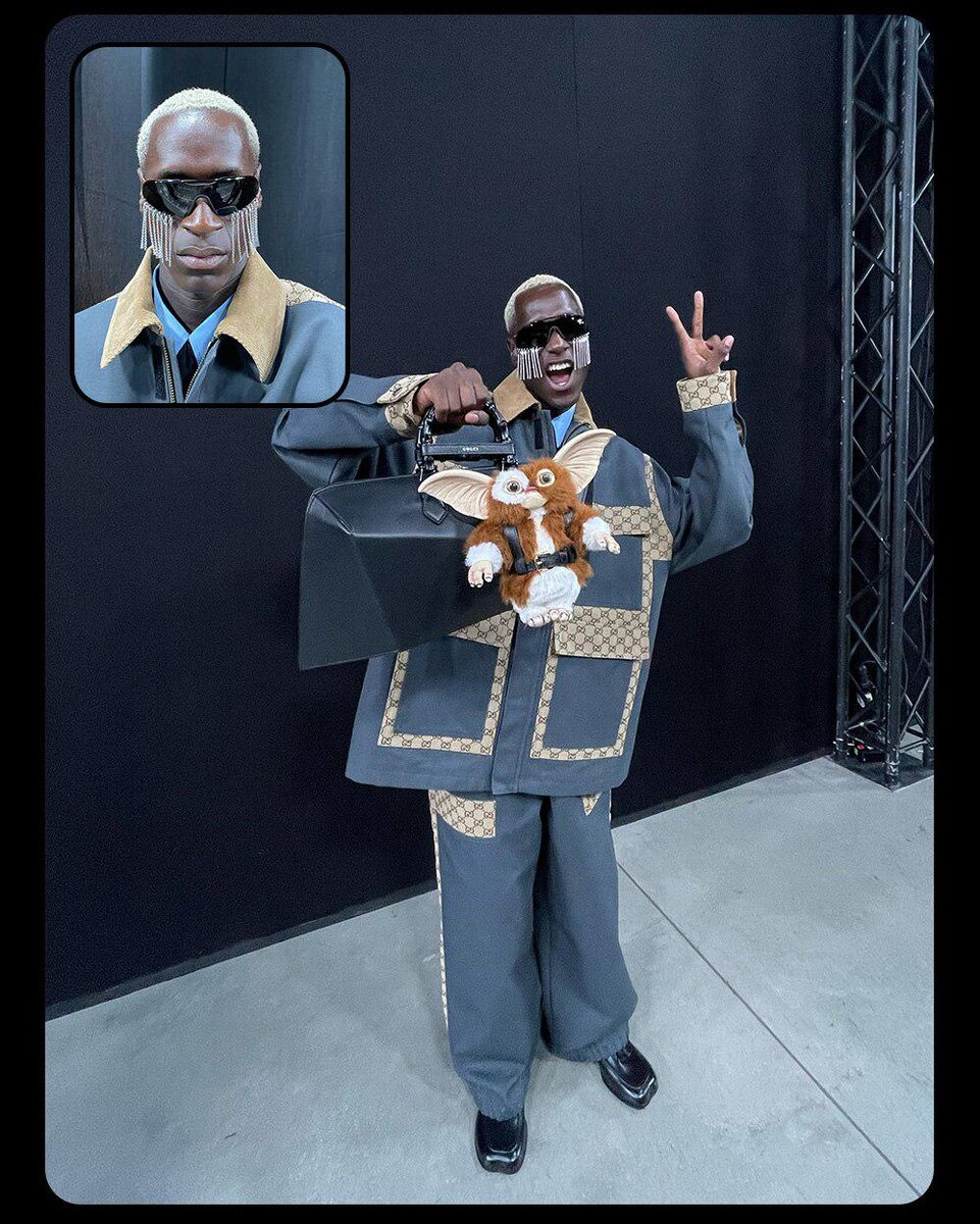    Модели-близнецы еще и помогли Gucci прорекламировать платформу BeRealgucci.com