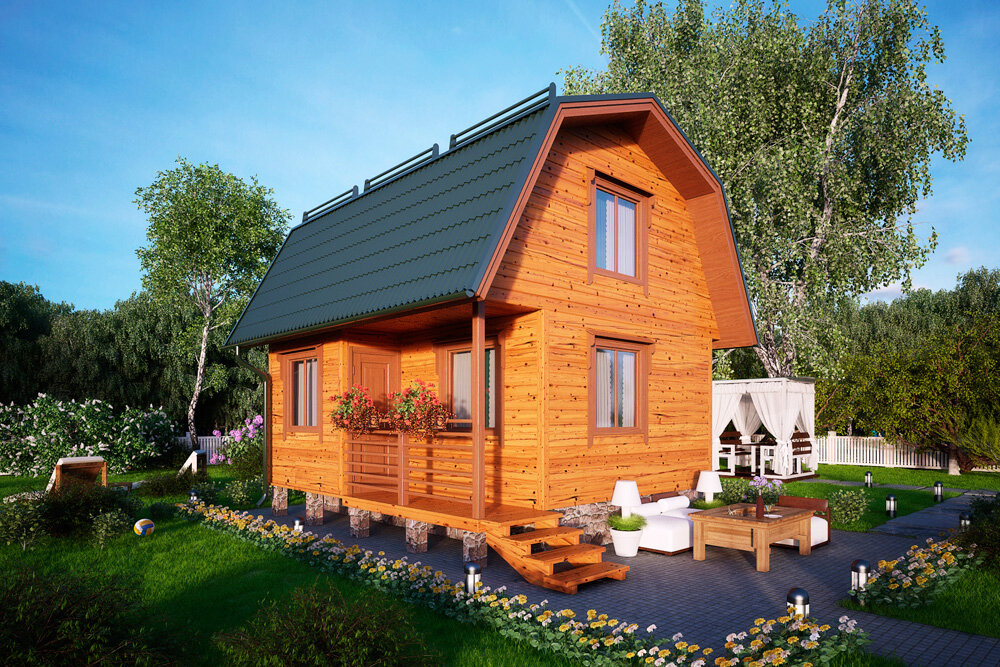 Каркасные дома летнего проживания под ключ: проекты и цены на строительство в Москве - Wood-Brus