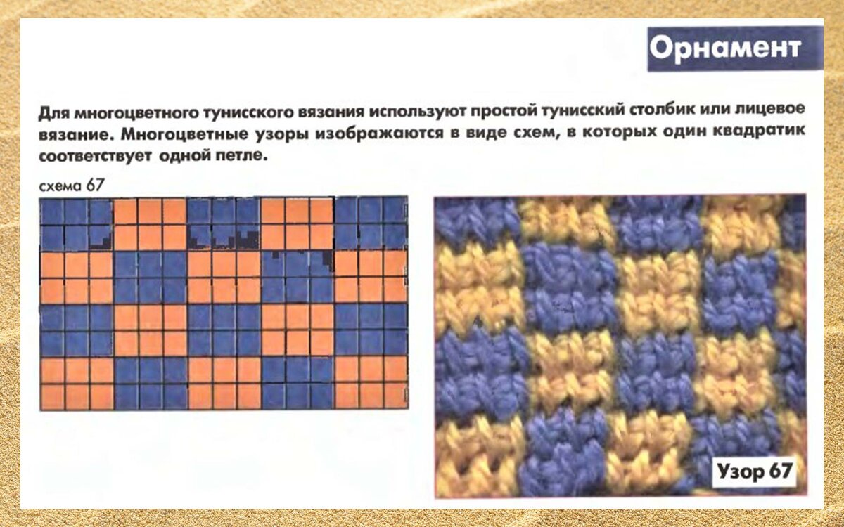 Цветные узоры крючком. Color crochet patterns.