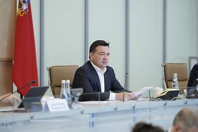    Совещание губернатора Московской области Андрея Воробьева с руководящим составом правительства Московской области и главами городских округов © Пресс-служба Губернатора и Правительства Московской области