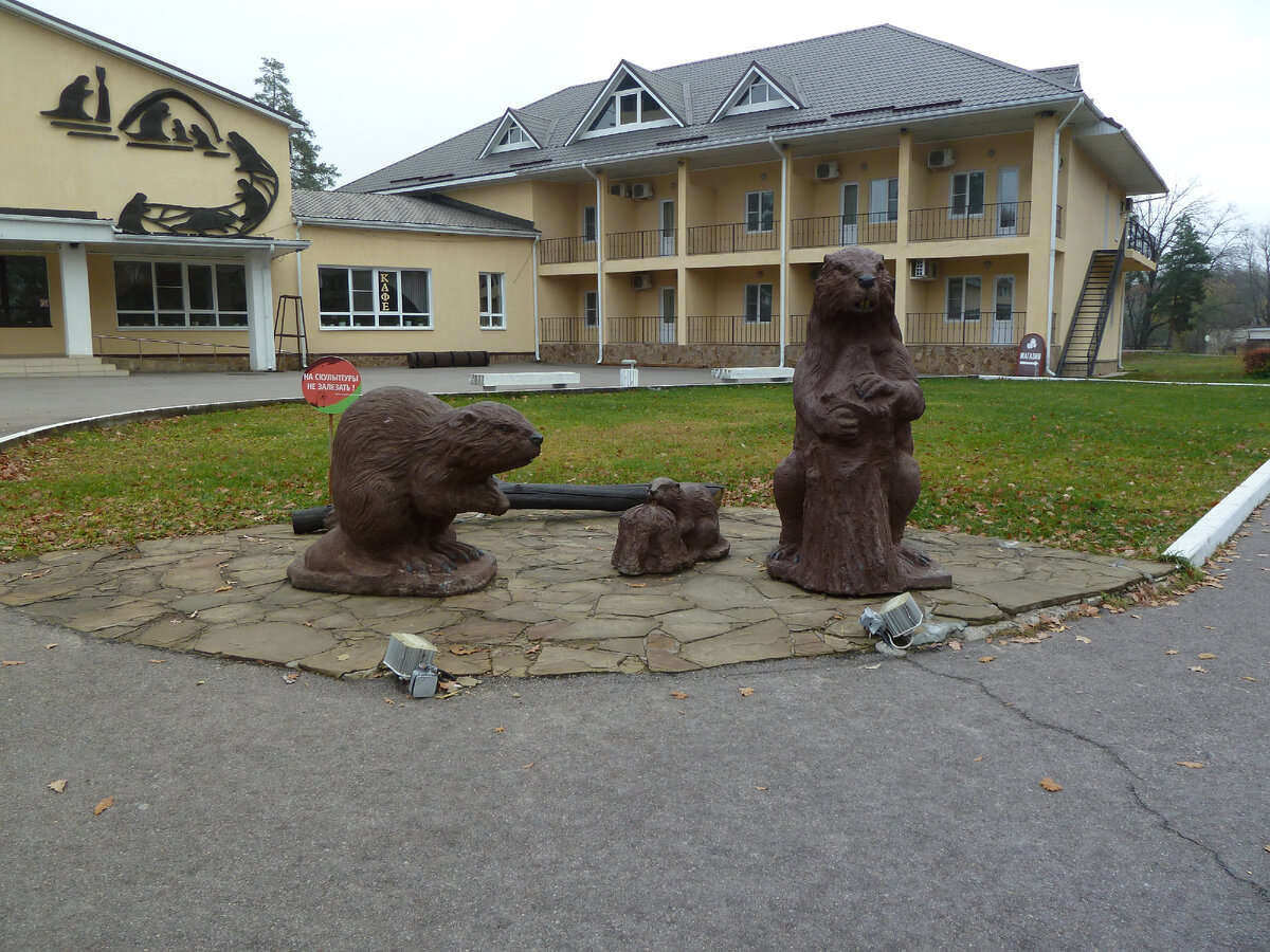 Центральная усадьба (справа - это гостиничные номера, когда-то мы там жили)) )