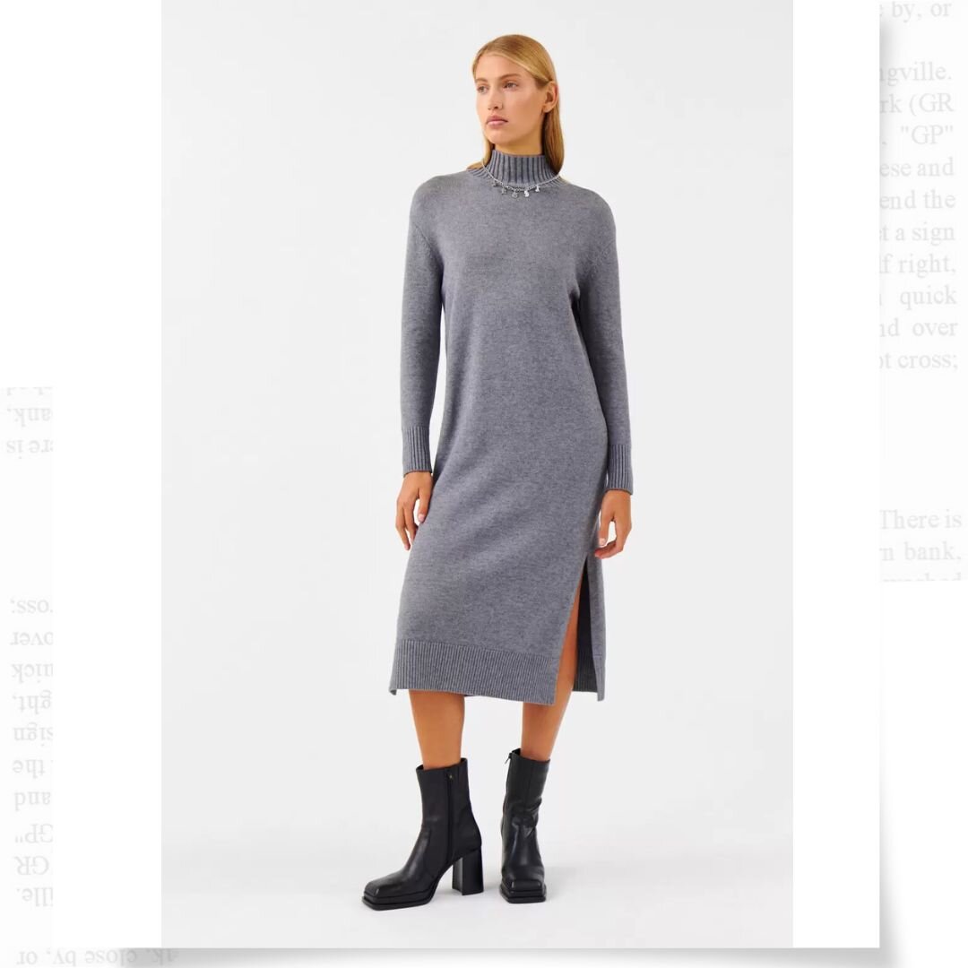 Зимние наряды 2022: это модное платье действительно сочетается с любыми сапогами