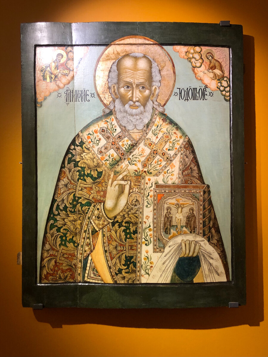 Икона Святителя Николая Чудотворца из Троицкой церкви с. Княжиха. Начало XVIII века. 