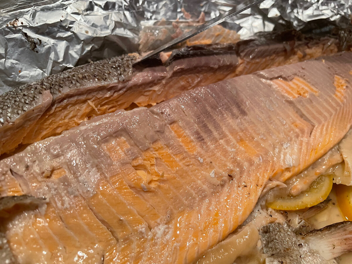 Форель, запечённая в духовке