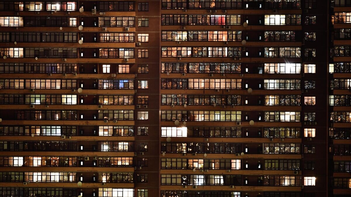    Окна многоквартирного дома в Москве© РИА Новости / Владимир Астапкович